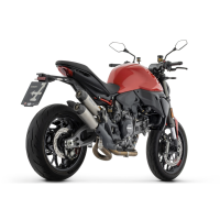 Arrow Racing Titanium Round-Sil Racing Silencers (Upper + Lower) | Ducati | Monster 890 V2 (2026)